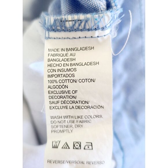 Izod Mens Light Blue Anchor Print 100% Cotton Chino Shorts 40W Preppy - Picture 5 of 10